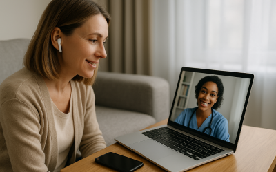 Online telehealth consultation